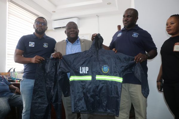 REALISE Project Donates Raincoats to Support Liberia National Police Officers in Monrovia